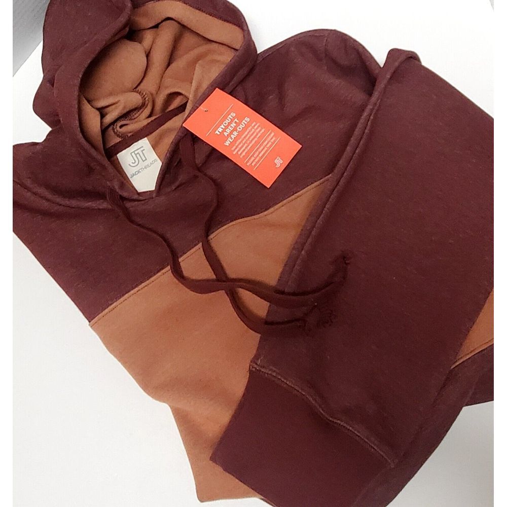 Jack Threads Hoodie Sweatshirt XL Hot Chocolate /  Tan Striped NWT JT-S17-F003